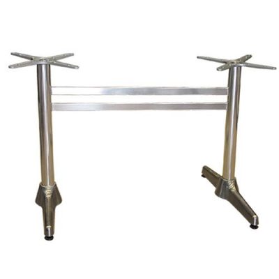 aluminium restaurant table base basic Double for rectangle table tops