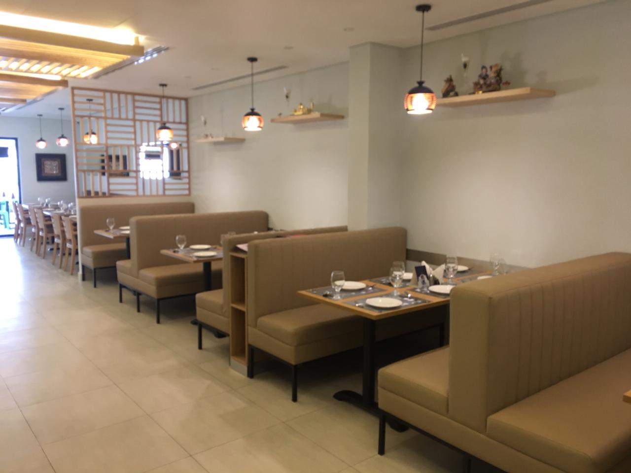 booth seating in super restaurant Al Ain