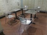 Aluminium canteen chairs