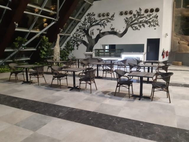 Restaurant furniture supplied to Dubai Safari