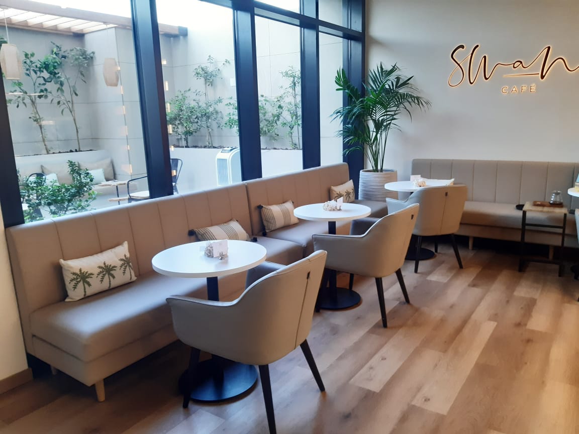 Cafe furniture supplied to Swani Cafe Dubai