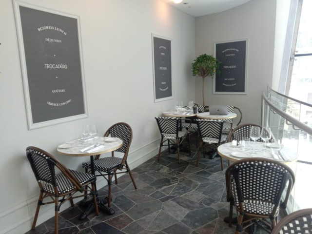 Bistro chairs supplied to Trocadero French restaurant DIFC