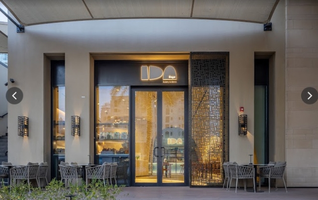 outdoor furniture for IDA bakery downtown Dubai