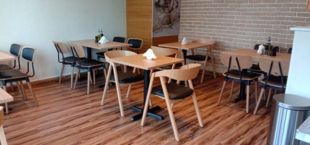 tables and chairs supplied to Piero Italian restaurant Dubai