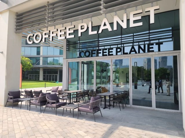 outdoor lounge sofas supplied to coffee planet villa Nova