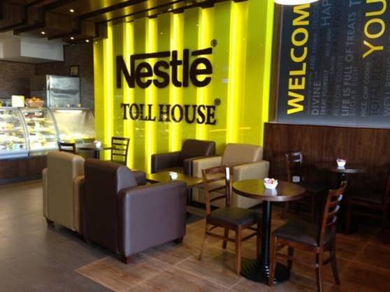 Nestle Toll house coffee shop furniture supplied by Najmi Furniture