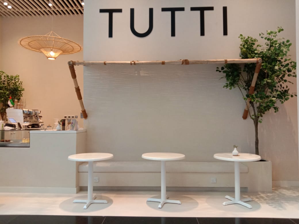Café furniture supplied to Tutti café