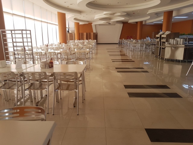 Riviera Chair canteen aluminium staff canteen chairs supplied to Saudi Arabia