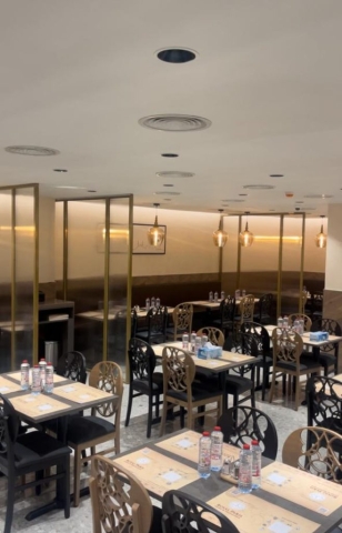 restaurant furniture supplied to Royal Paris hotel