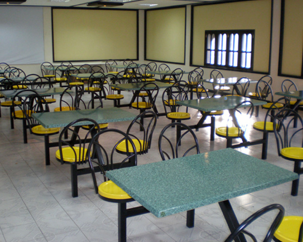 fastfood tables supplied in staff pantry