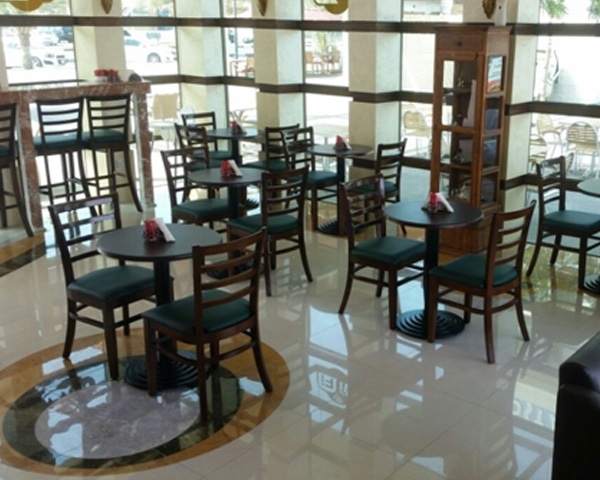 Coffee shop furniture supplied in R.A.K. UAE