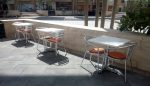 Aluminium outdoor restaurant chairs