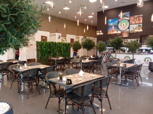Restaurant furniture supplied in RAK to Falafil Al Rabia