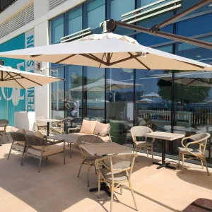 outdoor cafe umbrella