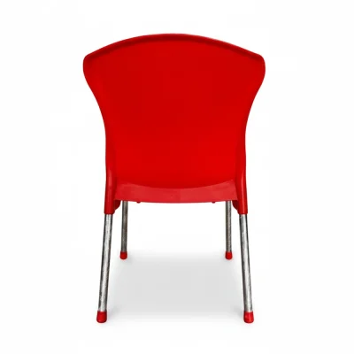 red plastic chair