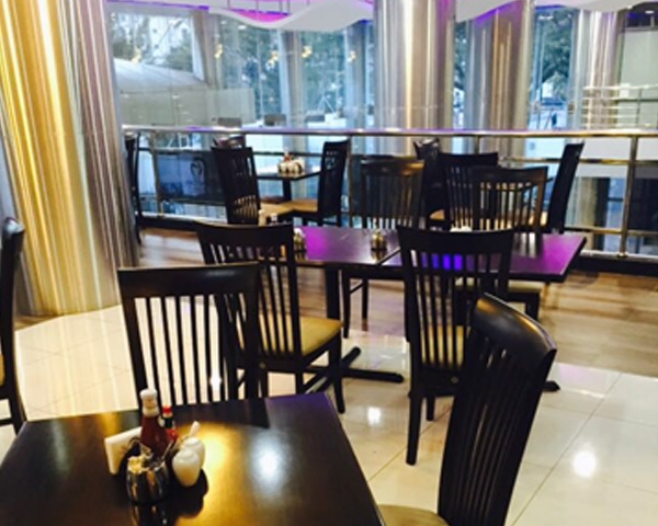 Contract wooden high back  restaurant chairs in UAE
