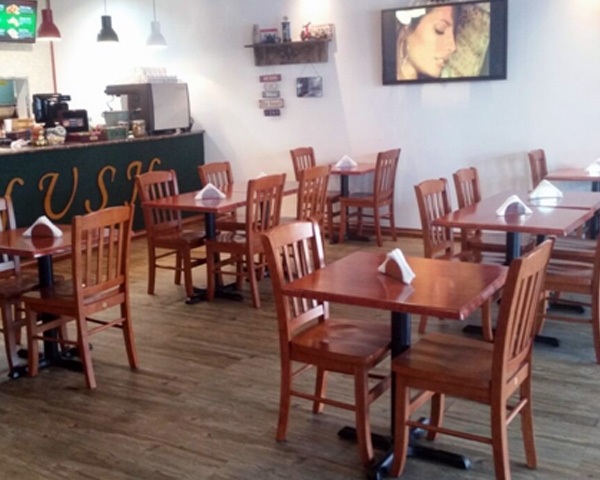 Strong wooden restaurant chairs in UAE