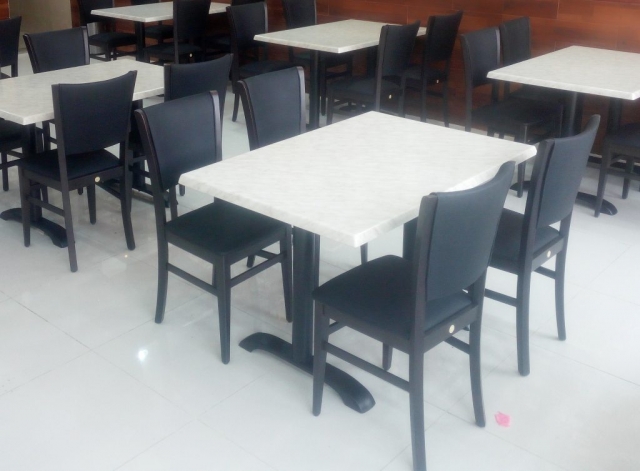 black and white restaurant furniture in UAE