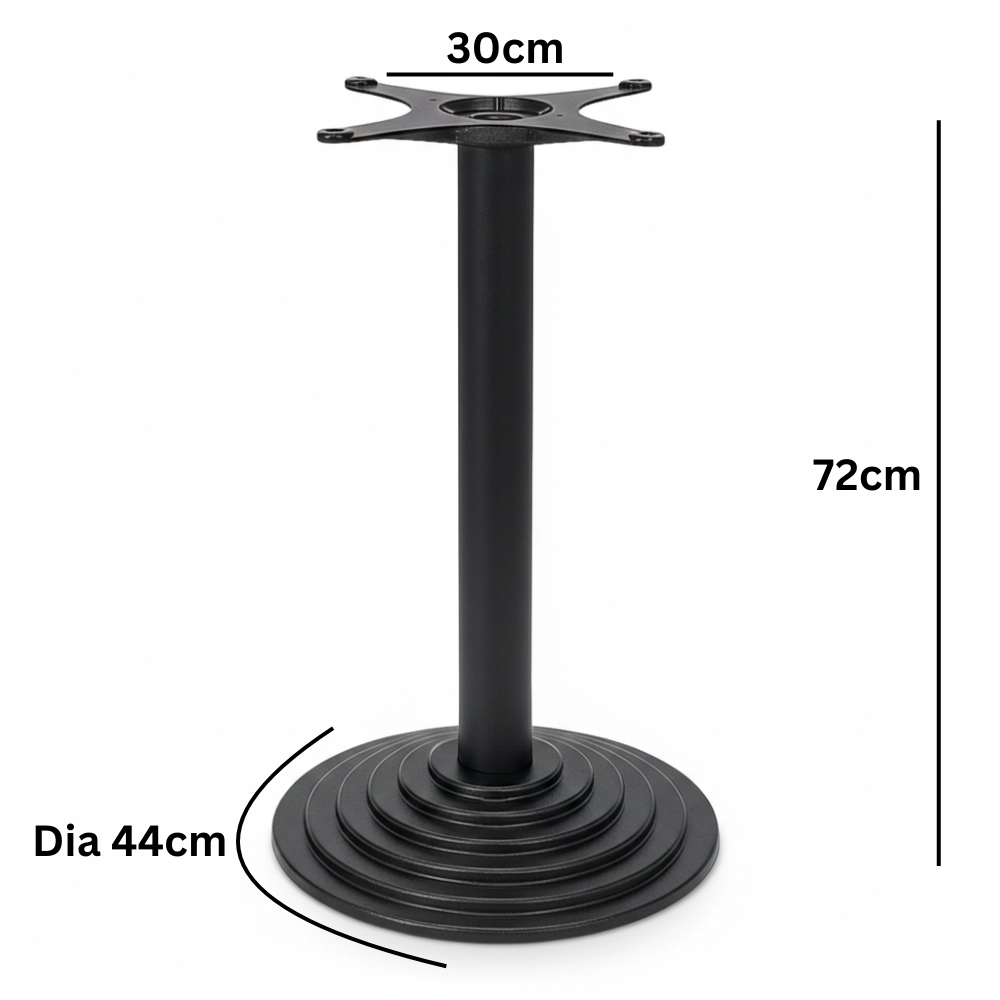 black table base for cafe