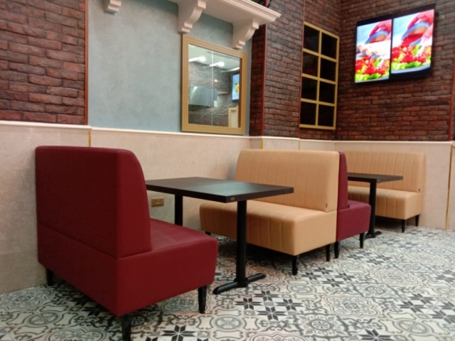 restaurant furniture supplied to Ilforno Italian Restaurant Dubai Hills