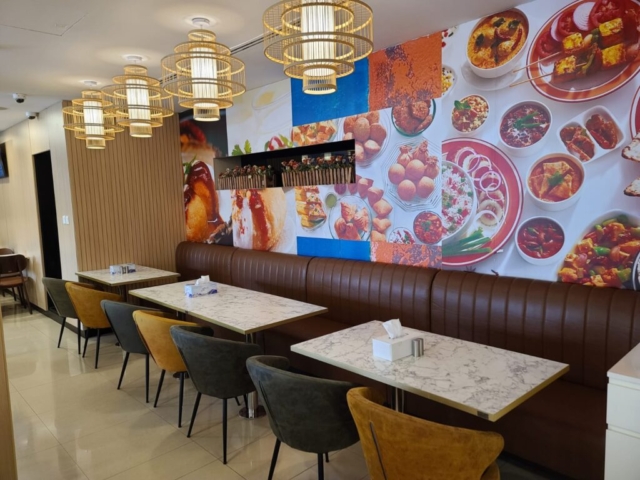 Restaurant Furniture supplied to Bikanervala Karama UAE