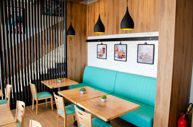 Restaurant furniture booths and Banquette seating