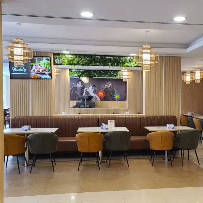 booth seating for cafe