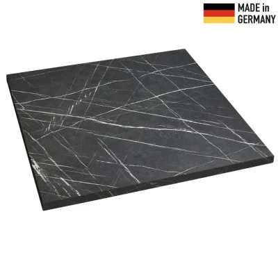 black marble table top