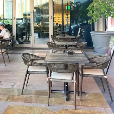UAE outdoor coffee shop seating furniture