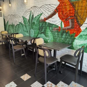 cafe indoor chairs and tables
