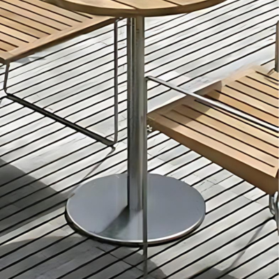 Stainless Steel & Chrome Table Bases