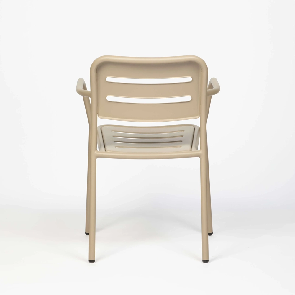 chair in aluminum for cafe
