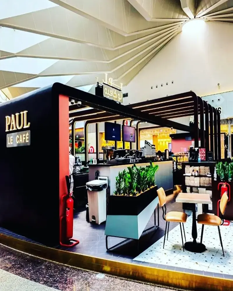 Paul le Cafe furniture installation