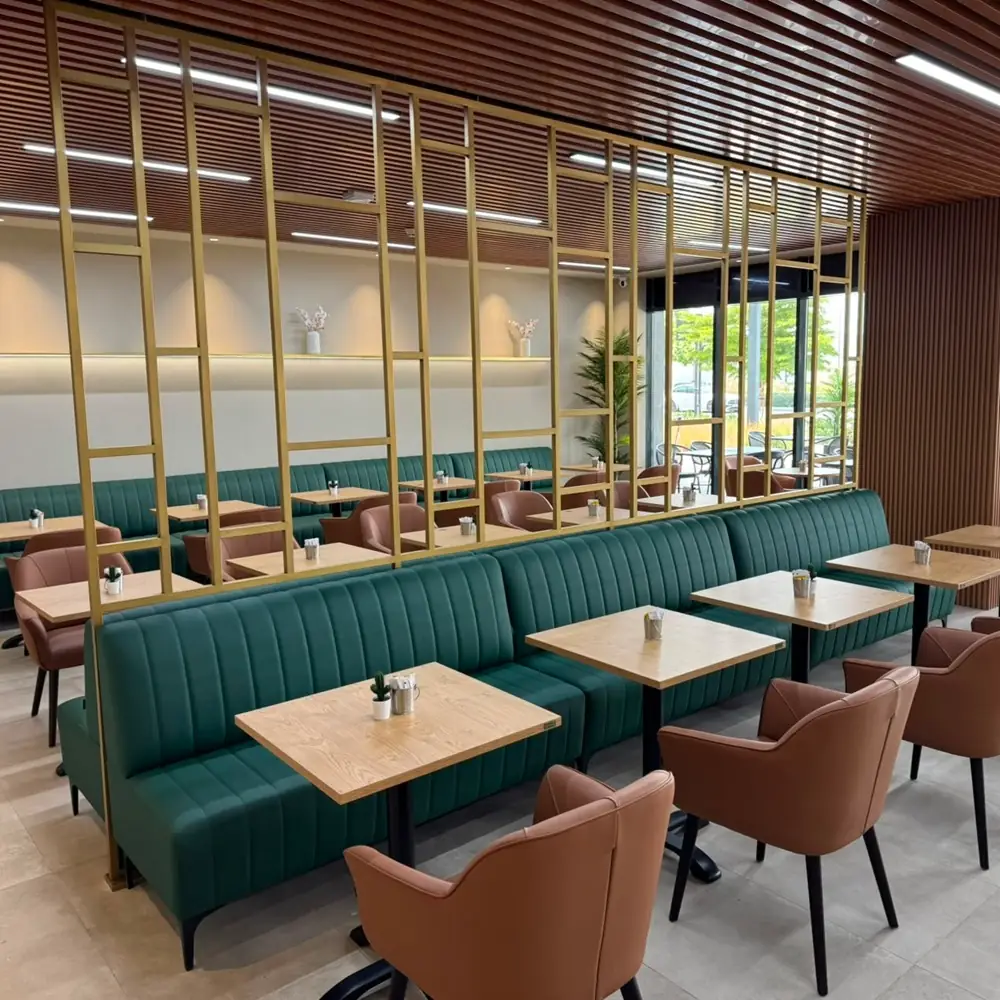 elegent coffee shop chairs and booths