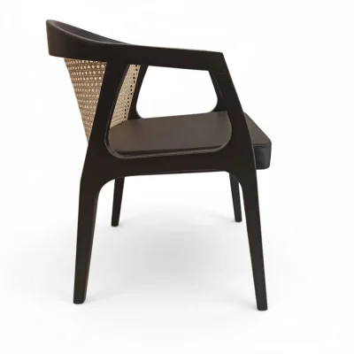 wood structure cafe chairs