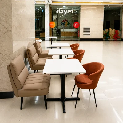 indoor soft seating for coffee shop