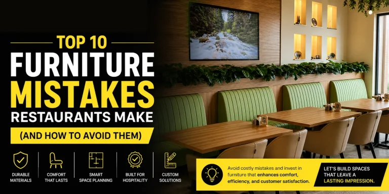 furniture mistakes resturants make